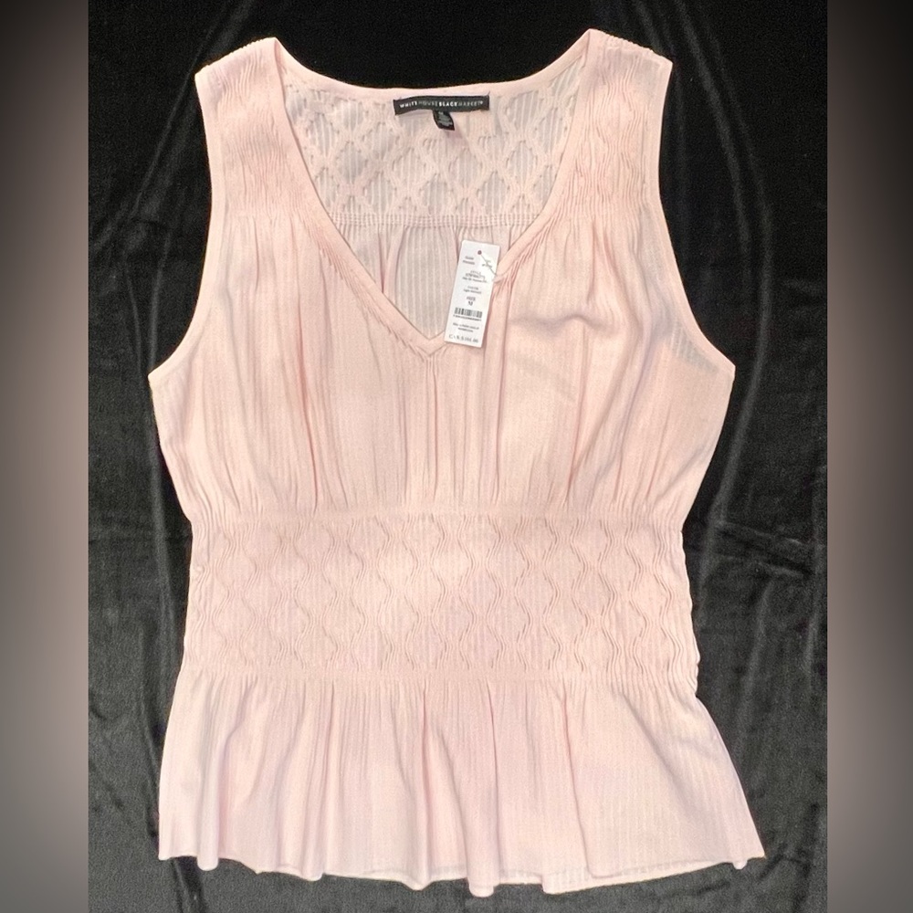 NWT White House Black Market peplum top